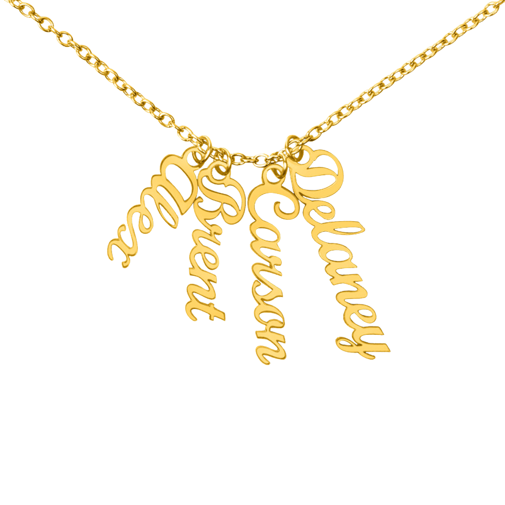 Custom Multi Name Necklace - for Women