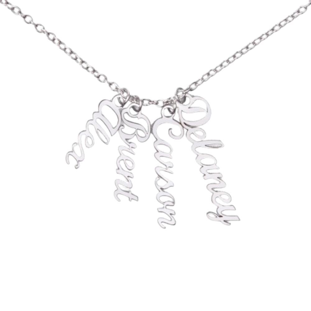 Custom Multi Name Necklace - for Women