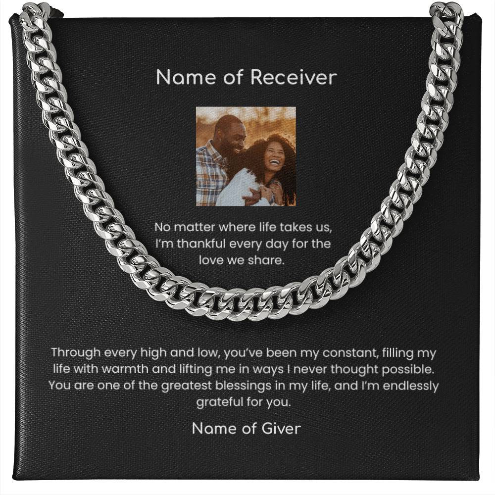 Cuban Link Chain Necklace - for Men