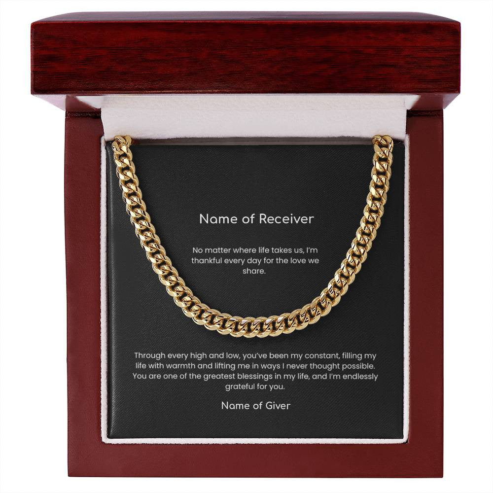 Cuban Link Chain Necklace - for Men