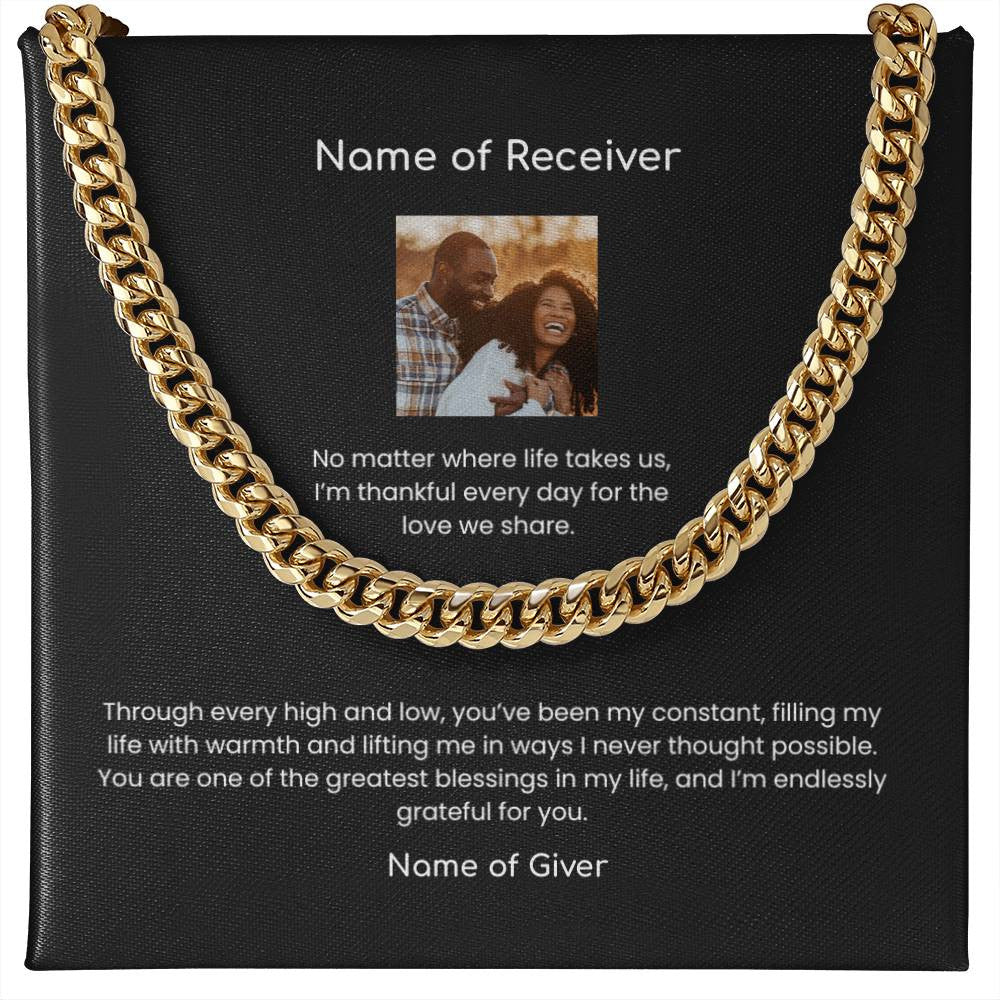 Cuban Link Chain Necklace - for Men