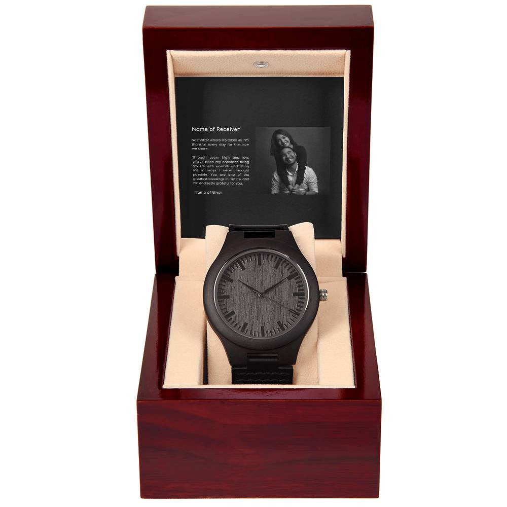 Custom Wooden Watch - for Men
