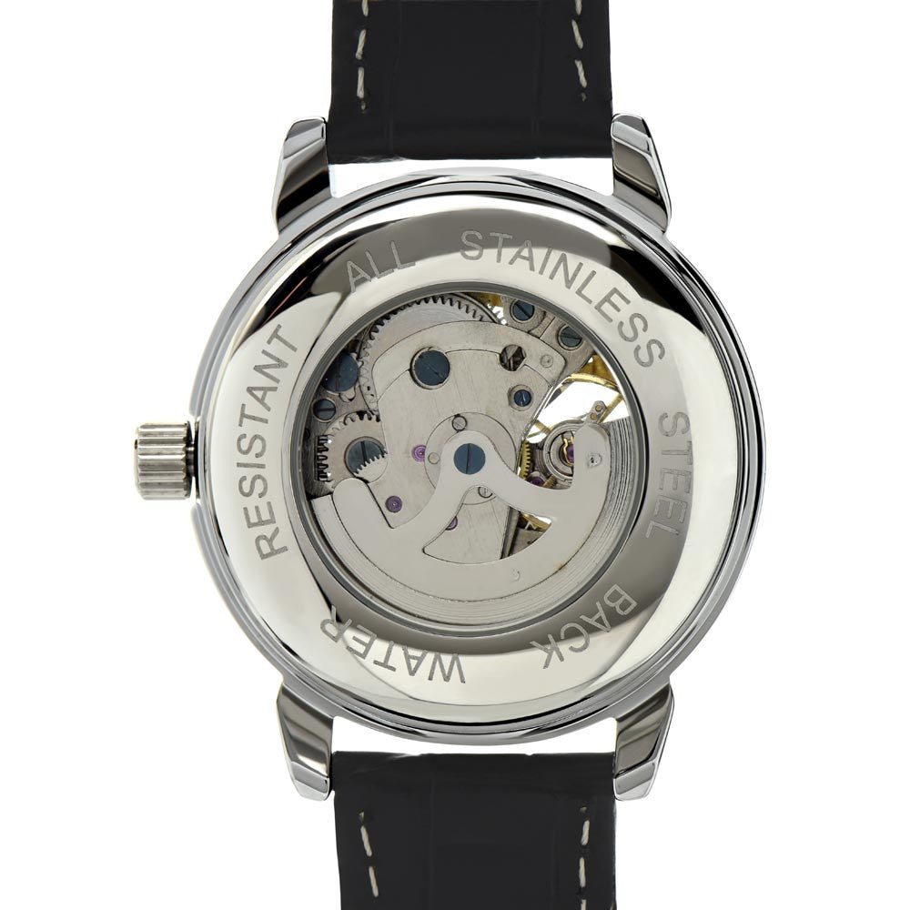 Skeleton Watch with Message Card - for Men