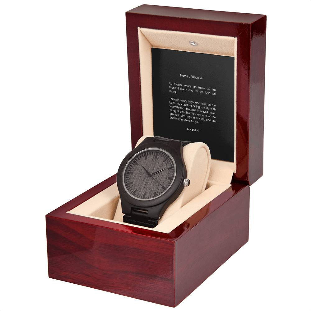 Custom Wooden Watch - for Men