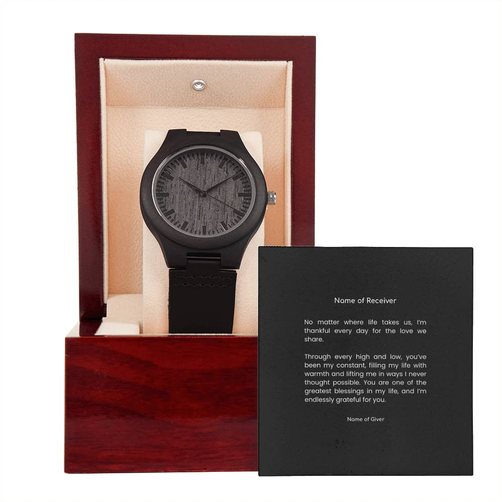 Custom Wooden Watch - for Men