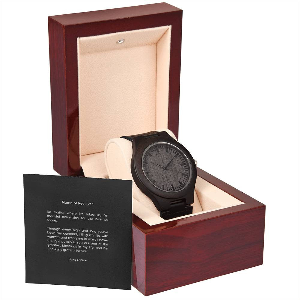 Custom Wooden Watch - for Men