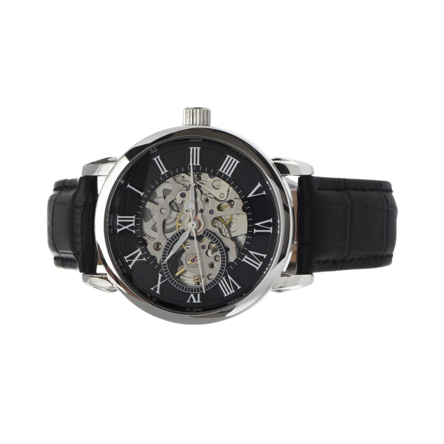 Skeleton Watch with Message Card - for Men