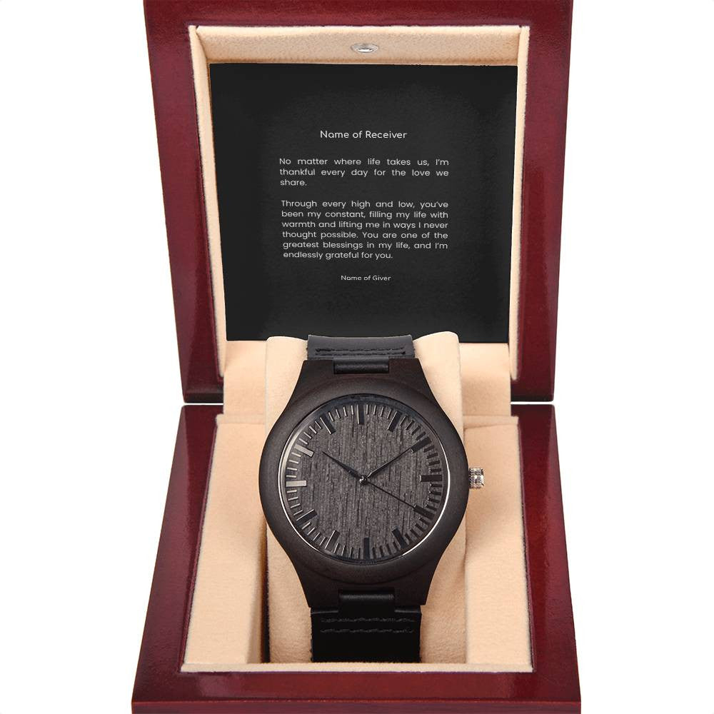 Custom Wooden Watch - for Men