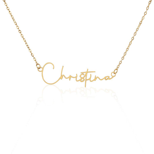 Custom Signature Name Necklace - for Women