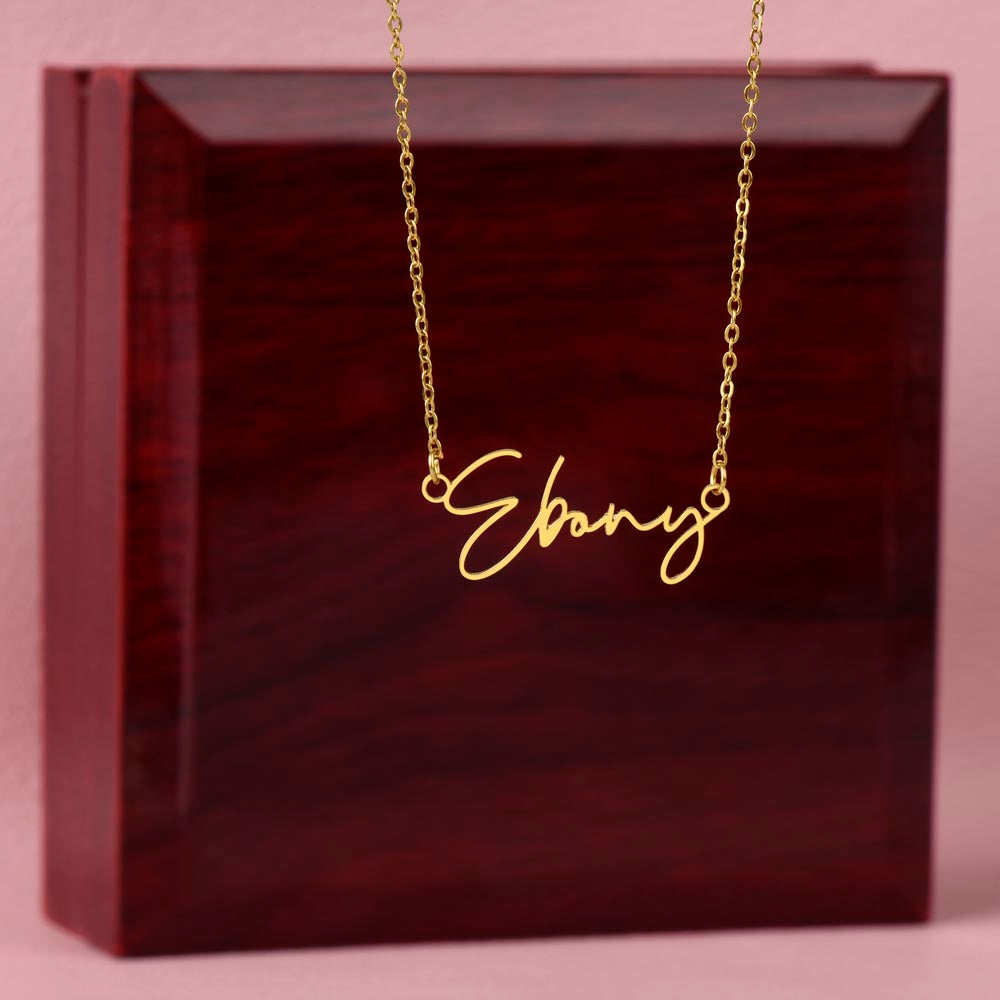 Custom Signature Name Necklace - for Women