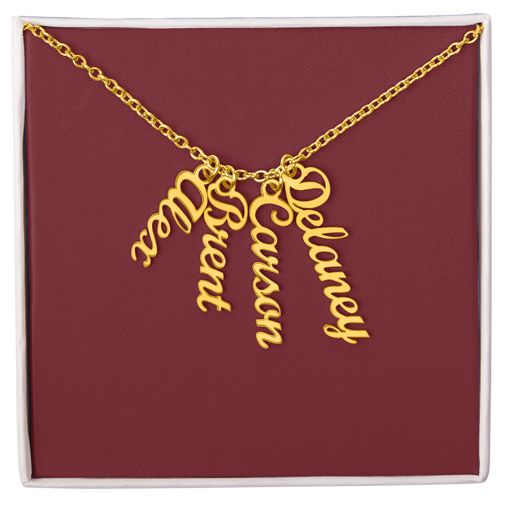 Custom Multi Name Necklace - for Women