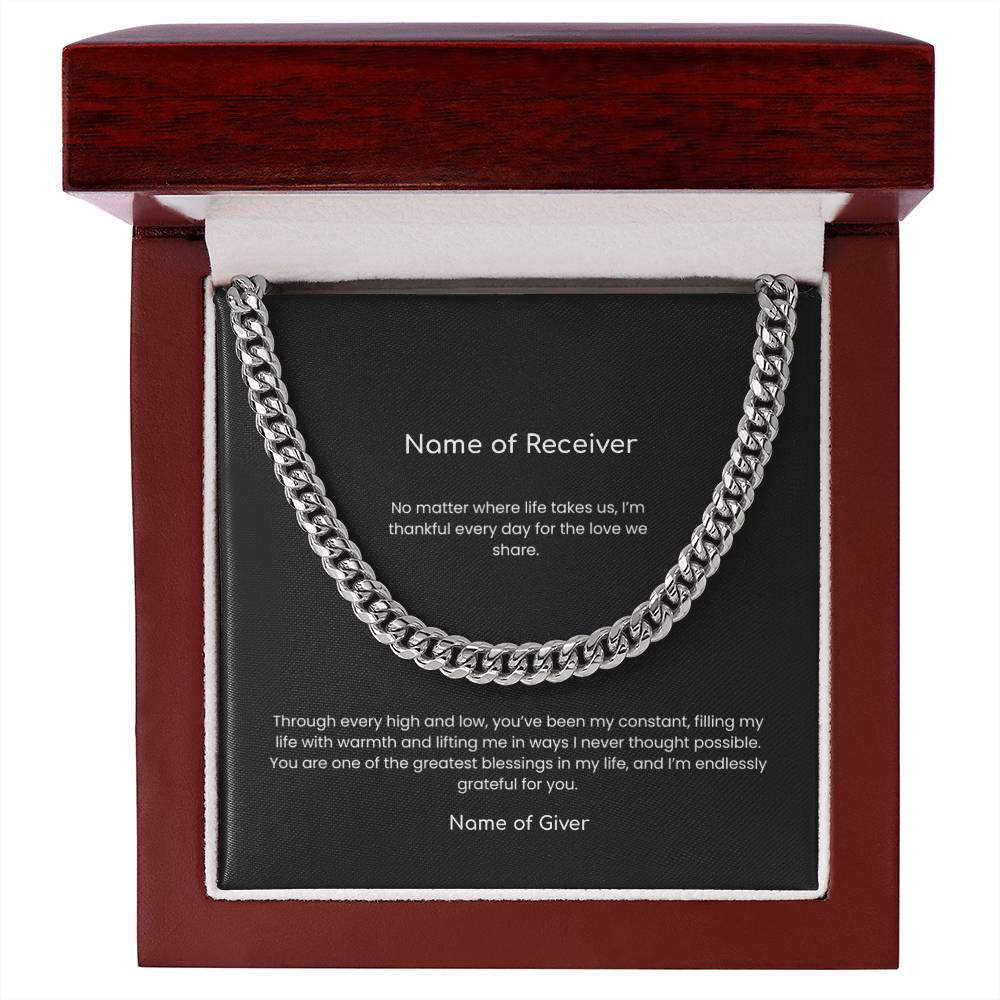 Cuban Link Chain Necklace - for Men