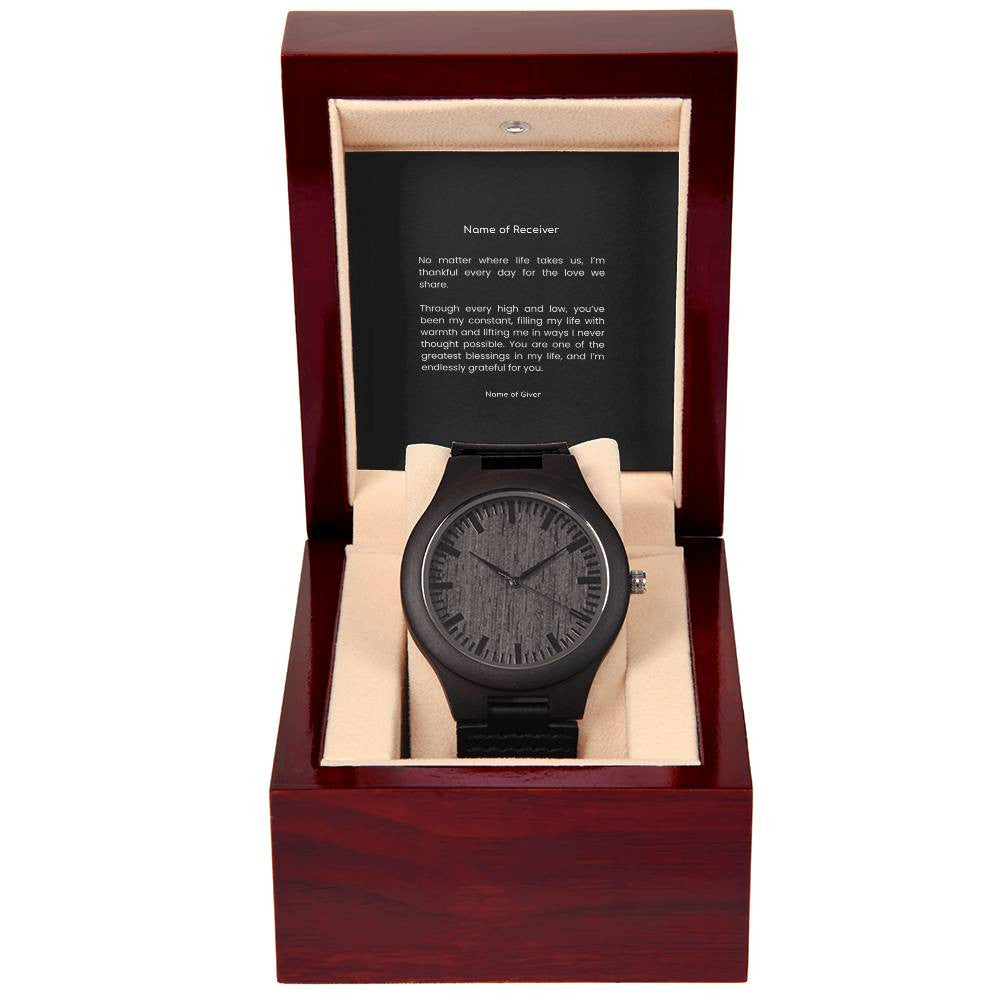 Custom Wooden Watch - for Men