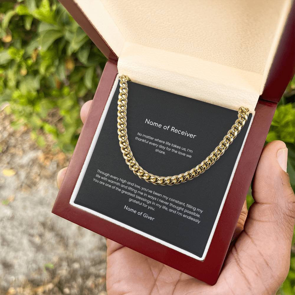 Cuban Link Chain Necklace - for Men