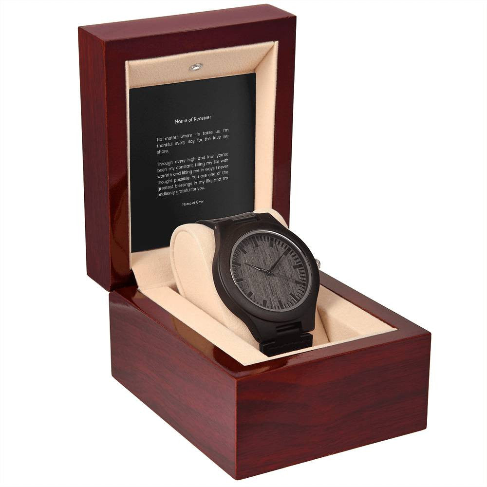 Custom Wooden Watch - for Men