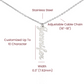 Custom Vertical Name Necklace - for Women