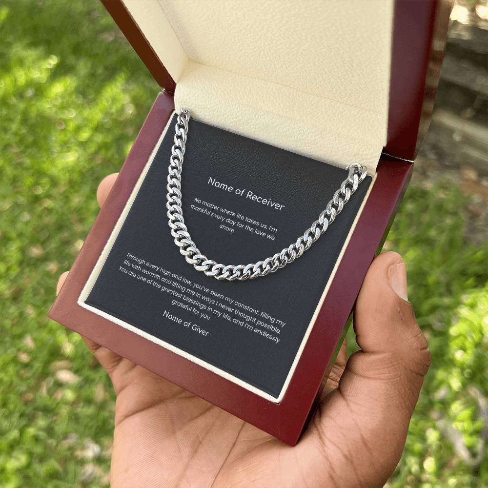 Cuban Link Chain Necklace - for Men