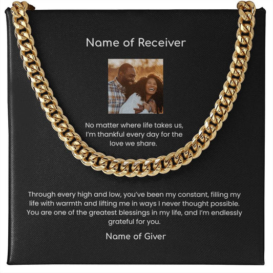 Cuban Link Chain Necklace - for Men