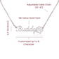Custom Paw Print Name Necklace - for Women