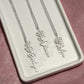 Custom Birth Flower Name Necklace - for Women
