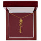 Custom Birth Flower Name Necklace - for Women