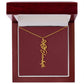 Custom Birth Flower Name Necklace - for Women