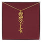 Custom Birth Flower Name Necklace - for Women