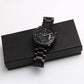 Personalized Engraved Black Chronograph Watch - for Men