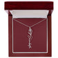 Custom Birth Flower Name Necklace - for Women