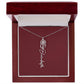 Custom Birth Flower Name Necklace - for Women