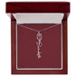 Custom Birth Flower Name Necklace - for Women