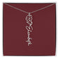 Custom Birth Flower Name Necklace - for Women