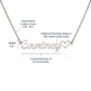 Custom Heart Name Necklace with Line Art Red Message Card - For Mothers