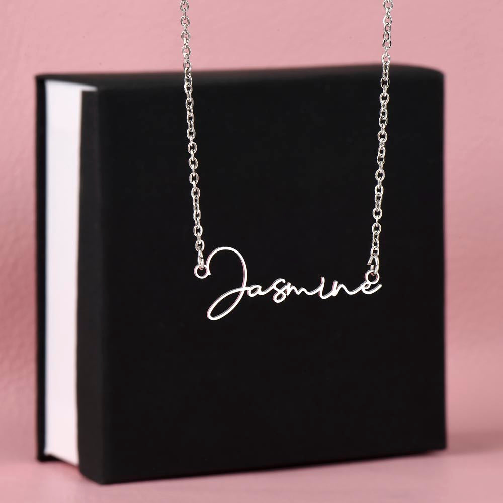 Custom Signature Name Necklace - for Women