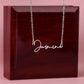 Custom Signature Name Necklace - for Women