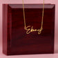 Custom Signature Name Necklace - for Women