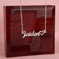 Custom Heart Name Necklace - for Women