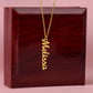 Custom Vertical Name Necklace - for Women