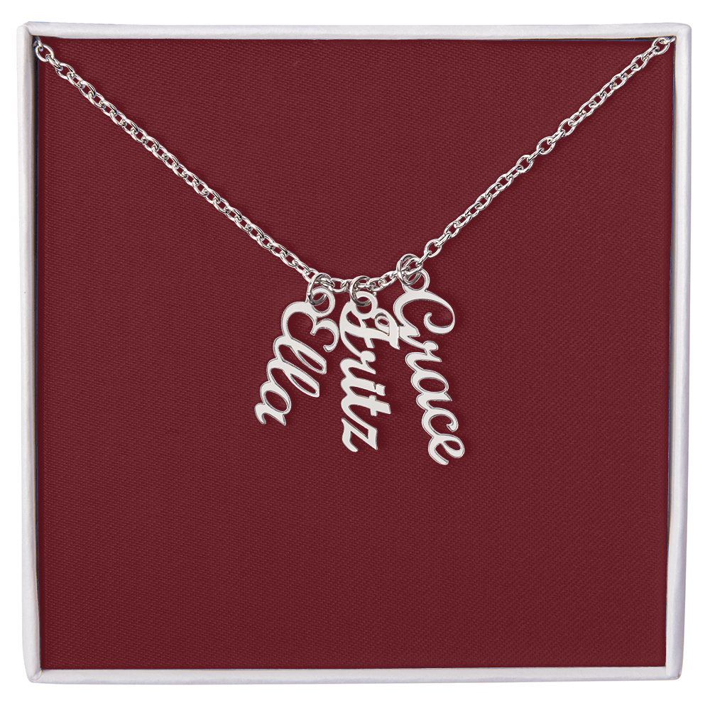 Custom Multi Name Necklace - for Women