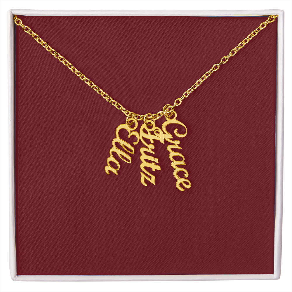 Custom Multi Name Necklace - for Women