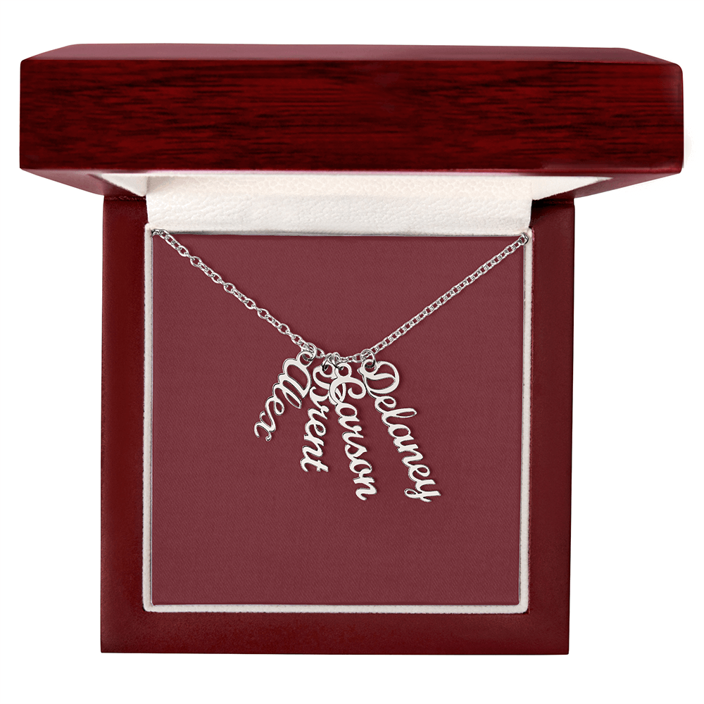 Custom Multi Name Necklace - for Women
