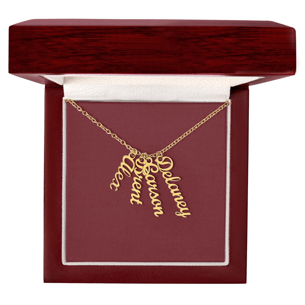 Custom Multi Name Necklace - for Women
